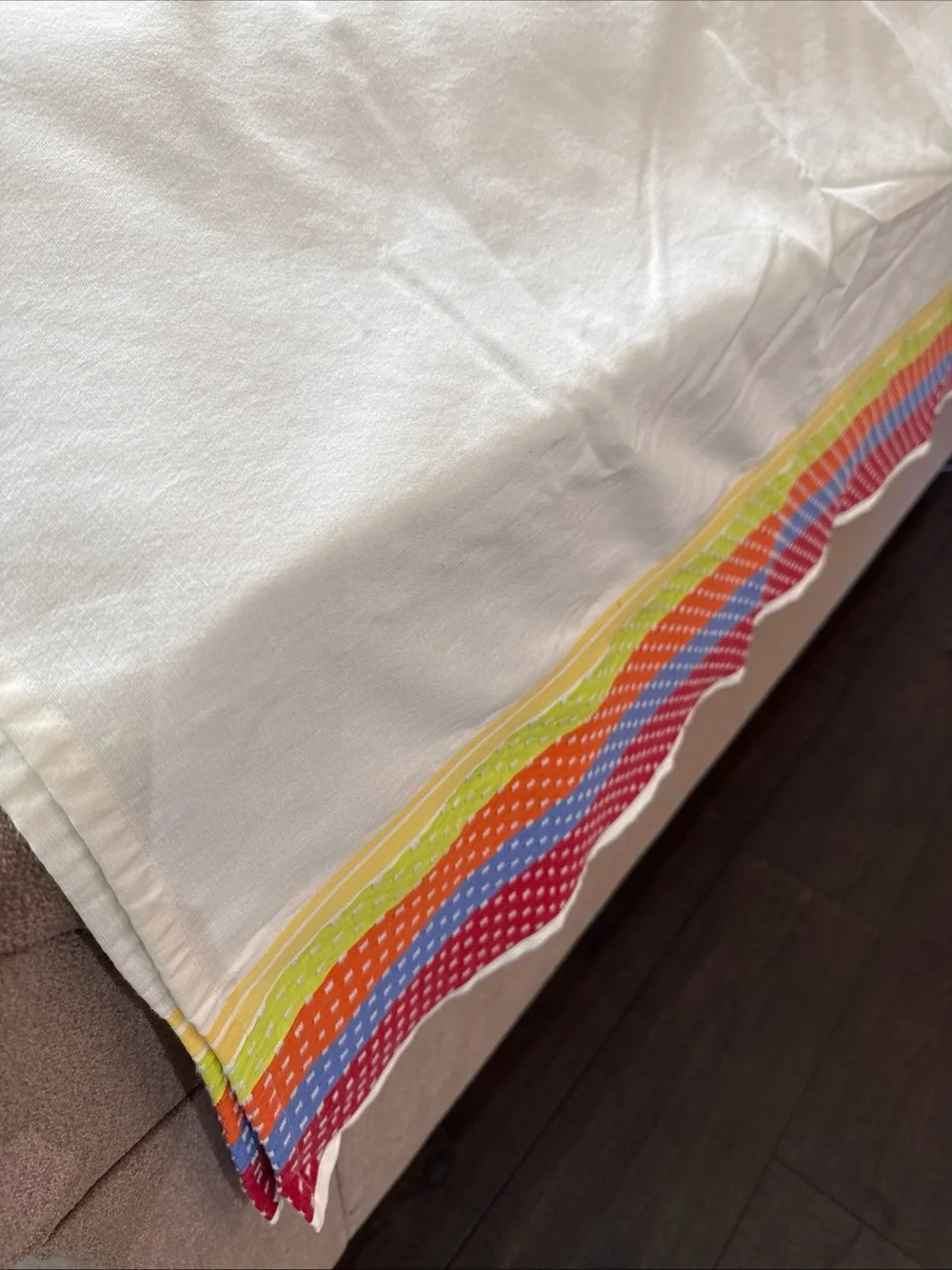 Fiesta brand vintage tablecloth 83x55” dining